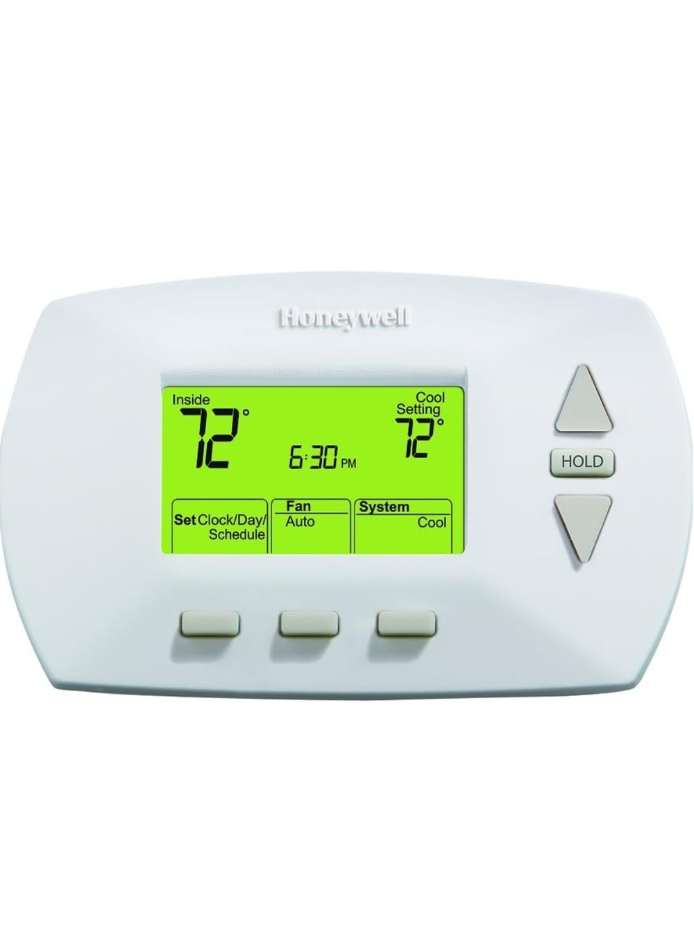 Honeywell Digital Thermostat RTH6350D with Green Backlit Display